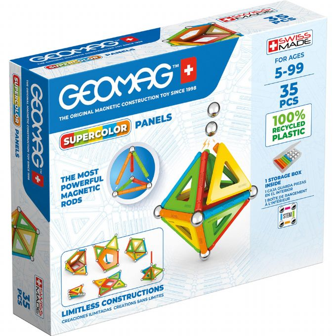 Geomag Panels Superfarve 35 deler version 1