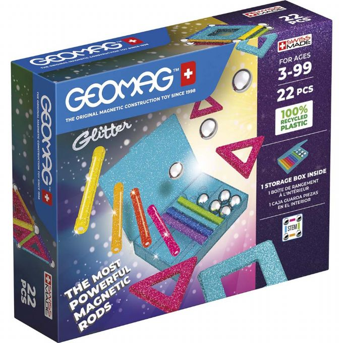 Geomag Glitter 22 delar version 2