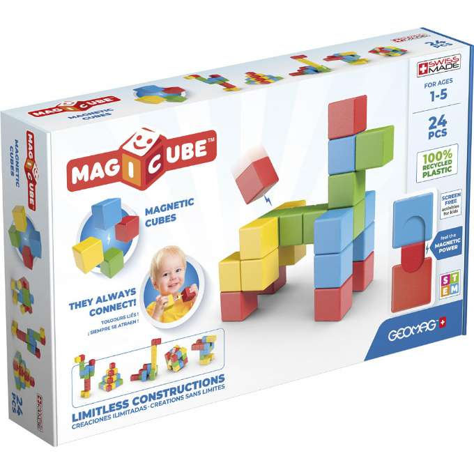 Geomag Magicube Full Color harjoitussetti 24 kpl version 1