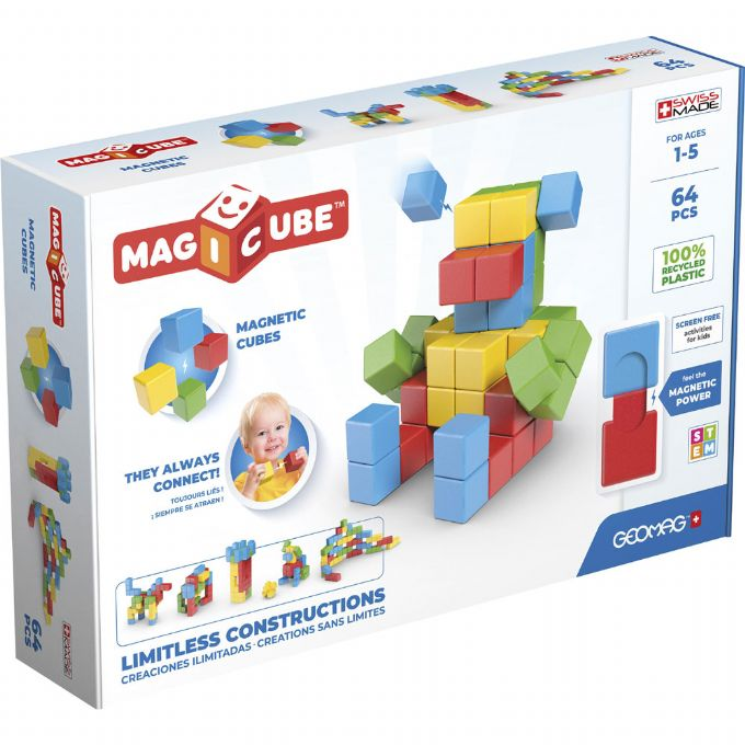 Geomag Magicube Full Color harjoitussetti 64 kpl version 1