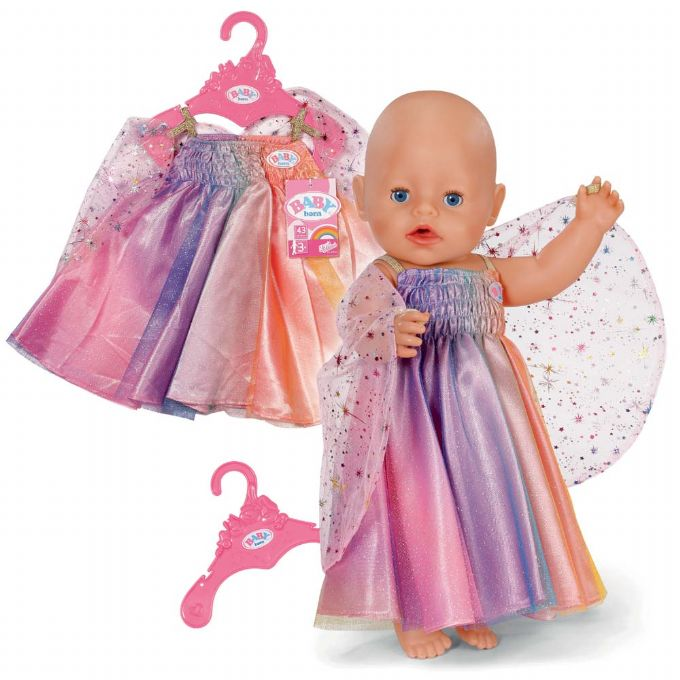 Baby Born Regnbuekjole Tøj 43cm version 3