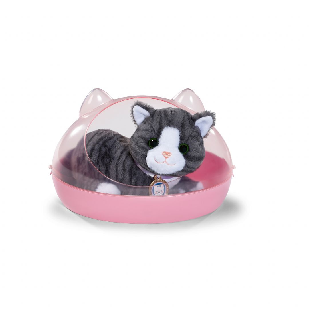 BABY born Katze Cookie – Plüschkätzchen mit Schnurrfunktion & Transportbox