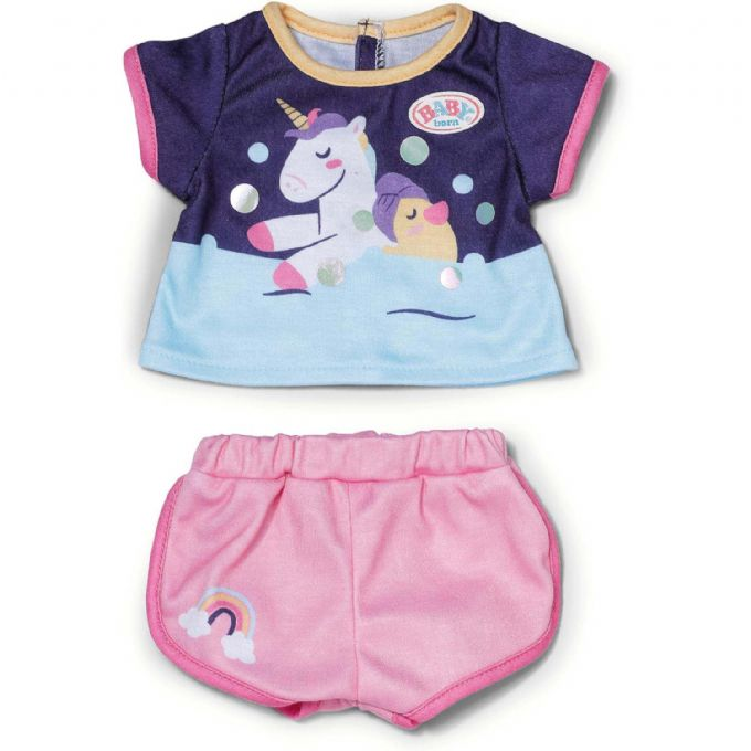 Baby Born Kort Enhj�rningepyjamas 43cm version 1
