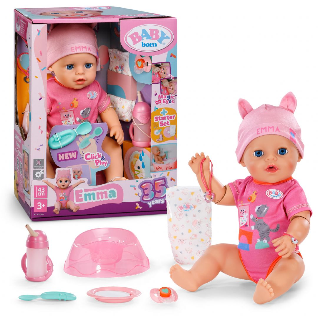 Baby Born Emma Click and Play 43cm Baby Born Dukker 839966