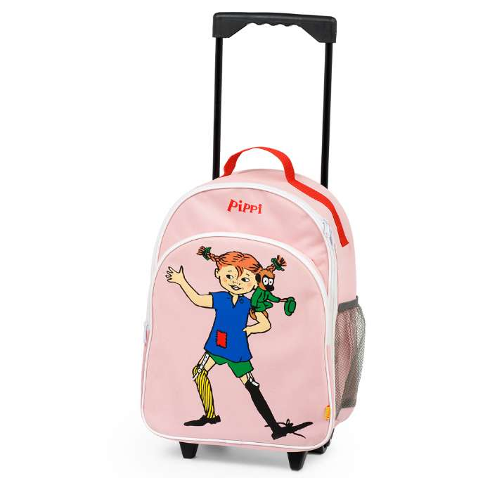 Peppi Pitktossu -matkalaukku, vaaleanpunainen version 1