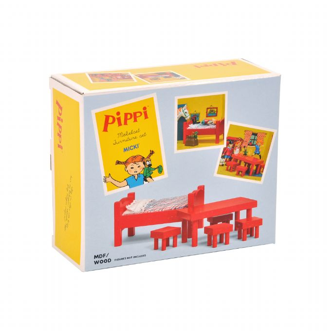 Pippi Mbelsett - Seng, bord og stoler version 2