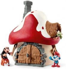 Smurf house with 2 figures