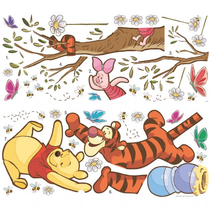 Disney Peter Pooh Wall Stickers version 2
