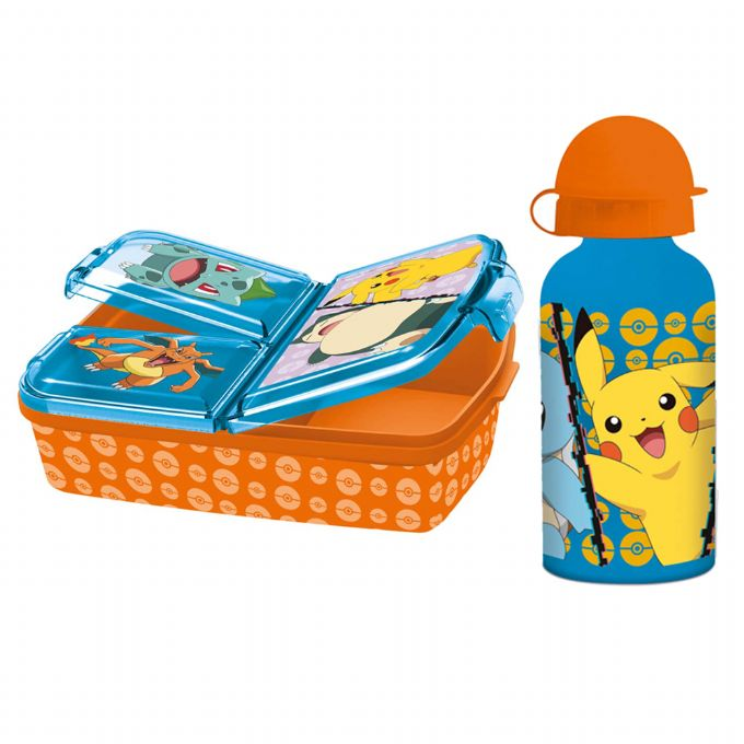 Pokemon-lounaslaatikko ja alumiininen vesipulloset version 1