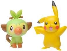 Pokemon Grookey och Pikachu figur