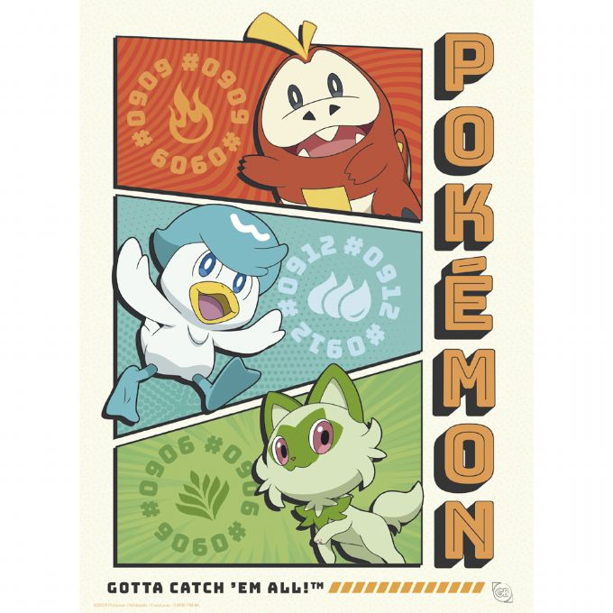 Pokemon Poster sett 9 stk 21x29,7 cm version 10