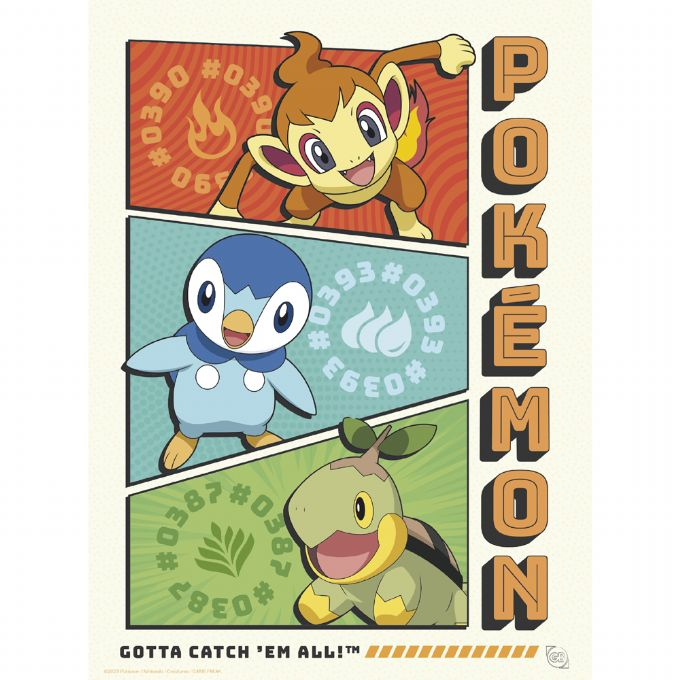 Pokemon Poster sett 9 stk 21x29,7 cm version 5
