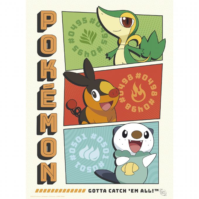 Pokemon Poster sett 9 stk 21x29,7 cm version 6