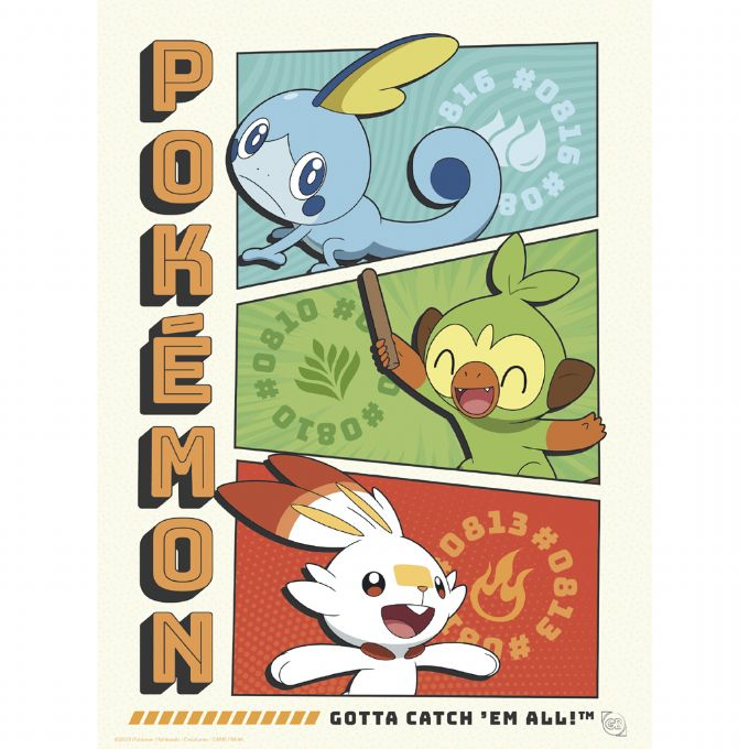 Pokemon Poster sett 9 stk 21x29,7 cm version 9