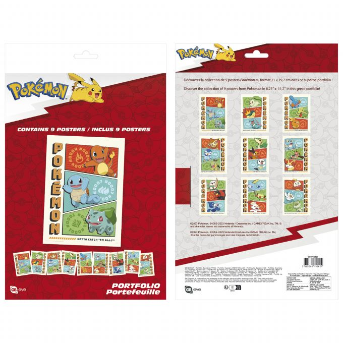 Pokemon-Poster-Set, 9-teilig,  version 1