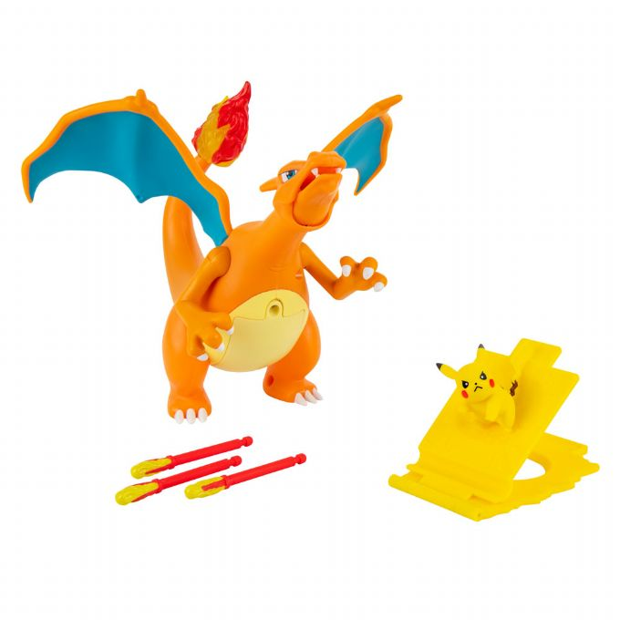 Pokemon Fire Fly Charizard med Pikachu  Pokemon figurer 426448