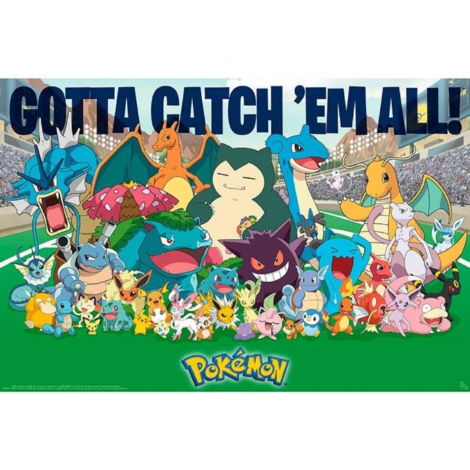 12: Pokemon Plakat 91.5x61cm - All Time Favo