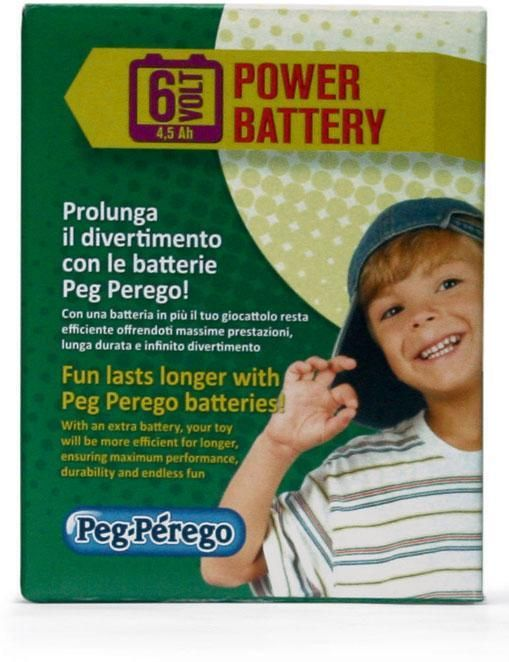 6V - 4,5Ah batteri Peg Perego version 2