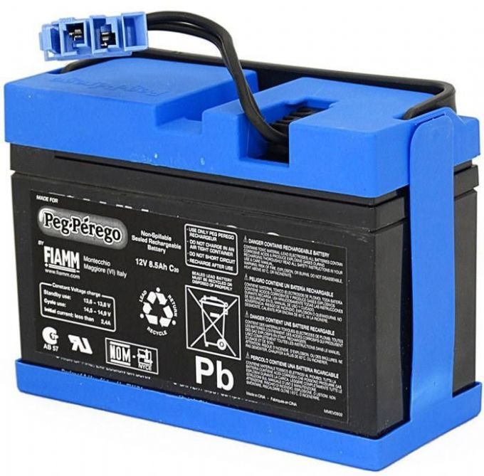 12V - 8,5 Ah batteri Peg Perego - Peg-Pérego tilbehør 362570 Shop Eurotoys.dk