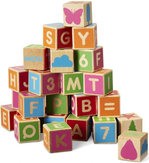 Building blocks with numbers and letters version 1